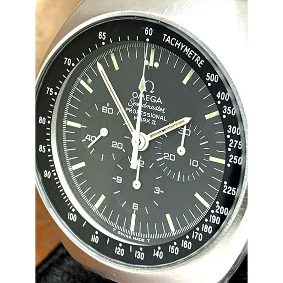Omega Speedmaster Mark II Men's Watch 145.014 Swiss Manual Black Dial Vi… - Picture 13 of 14